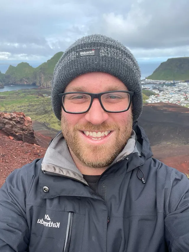 Nathan Schram in Iceland, 2022